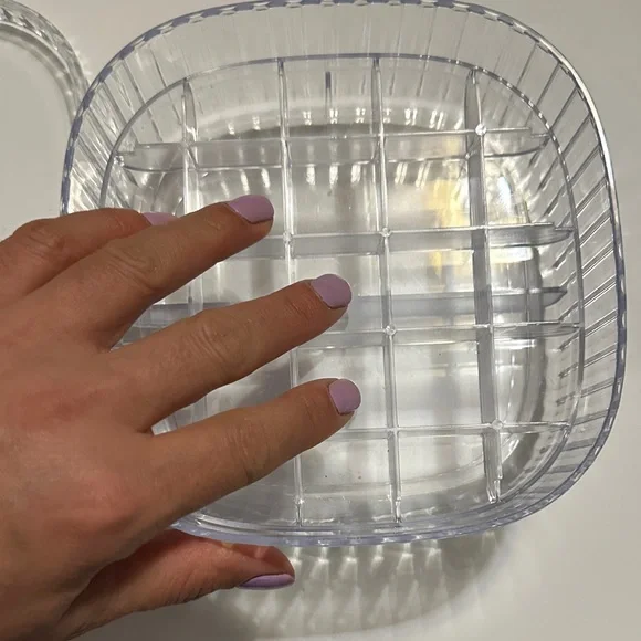 Clear Storage Container with Orange Handle - Picture 10 of 13